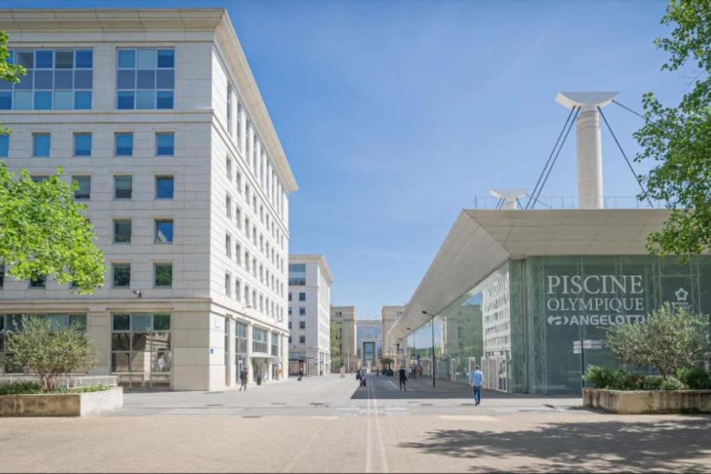 L'Horizon, T3, Terrasse, Pkg, Quartier Antigone Apartment Montpellier Bagian luar foto